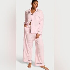 Victoria’s Secret Women's SoSoft Modal Long Pajama Set Angel Pink Size Large